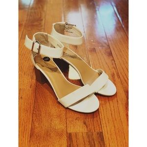 New Look White Sandal Block Heels